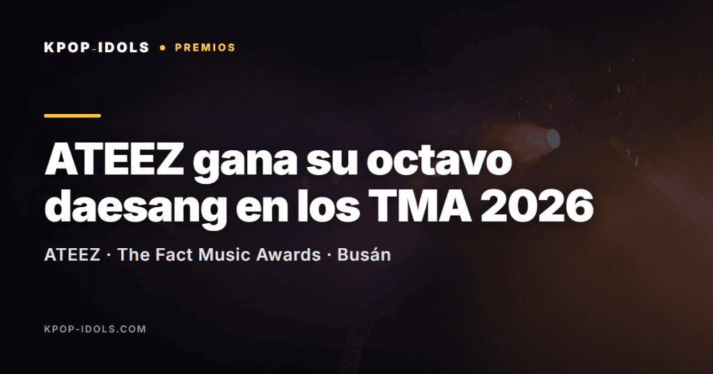 ATEEZ gana el Icon of the Year en los The Fact Music Awards 2026 de Busan