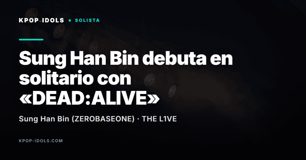 Sung Han Bin debuta en solitario con «DEAD:ALIVE» 1 Escenario con luces y humo para el debut en solitario de Sung Han Bin de ZEROBASEONE con DEAD:ALIVE