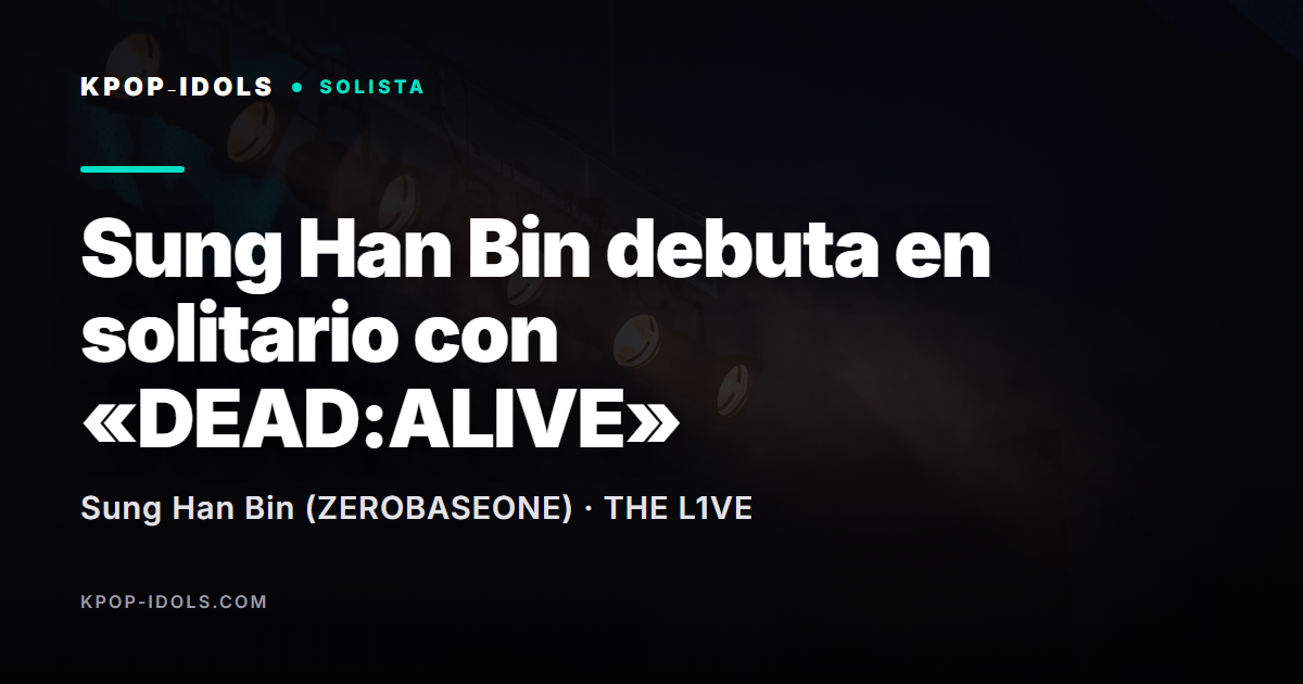 Escenario con luces y humo para el debut en solitario de Sung Han Bin de ZEROBASEONE con DEAD:ALIVE