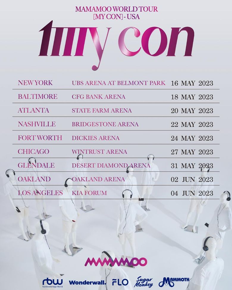MAMAMOO Confirm Dates And Venues For "MY CON" US Tour