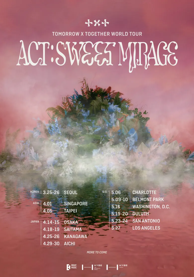 TXT "ACT: SWEET MIRAGE" World Tour: Cities And Ticket Details