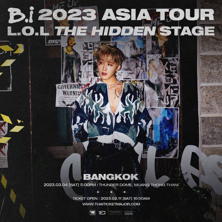 B.I 2023 "L.O.L: THE HIDDEN STAGE" Asia Tour: Ticket Details