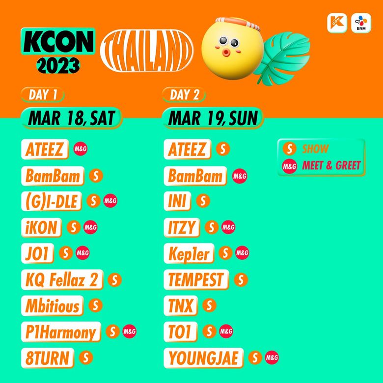 "KCON 2023 Thailand" Lineup & Ticket Details