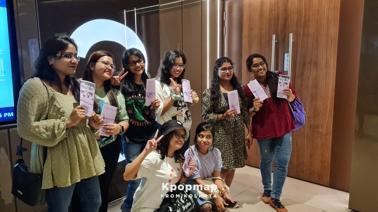 BTS ARMY In Kolkata, India Glow In Purple For "BTS: Yet To Come In Cinemas"