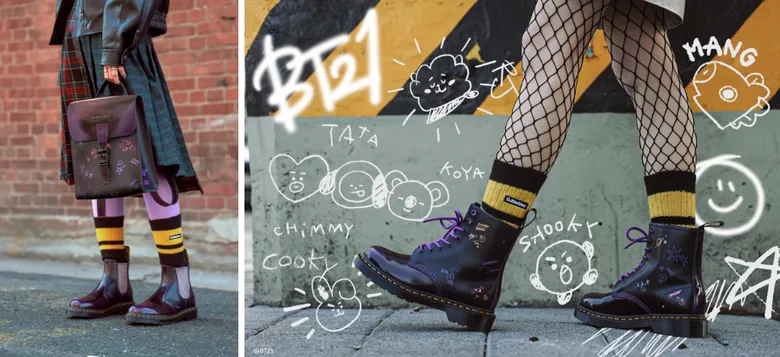Limited Edition ‘Dr. Martens X BT21’ Collection Drops Just In Time To Complete Spring Street Look