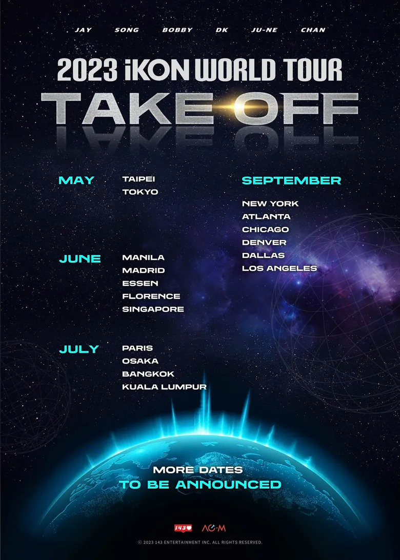  2023 iKON "TAKE OFF" World Tour: Ticket Details