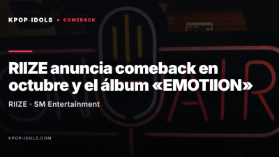 RIIZE anuncia su comeback de octubre y el álbum EMOTIION en su fan meeting de tercer aniversario